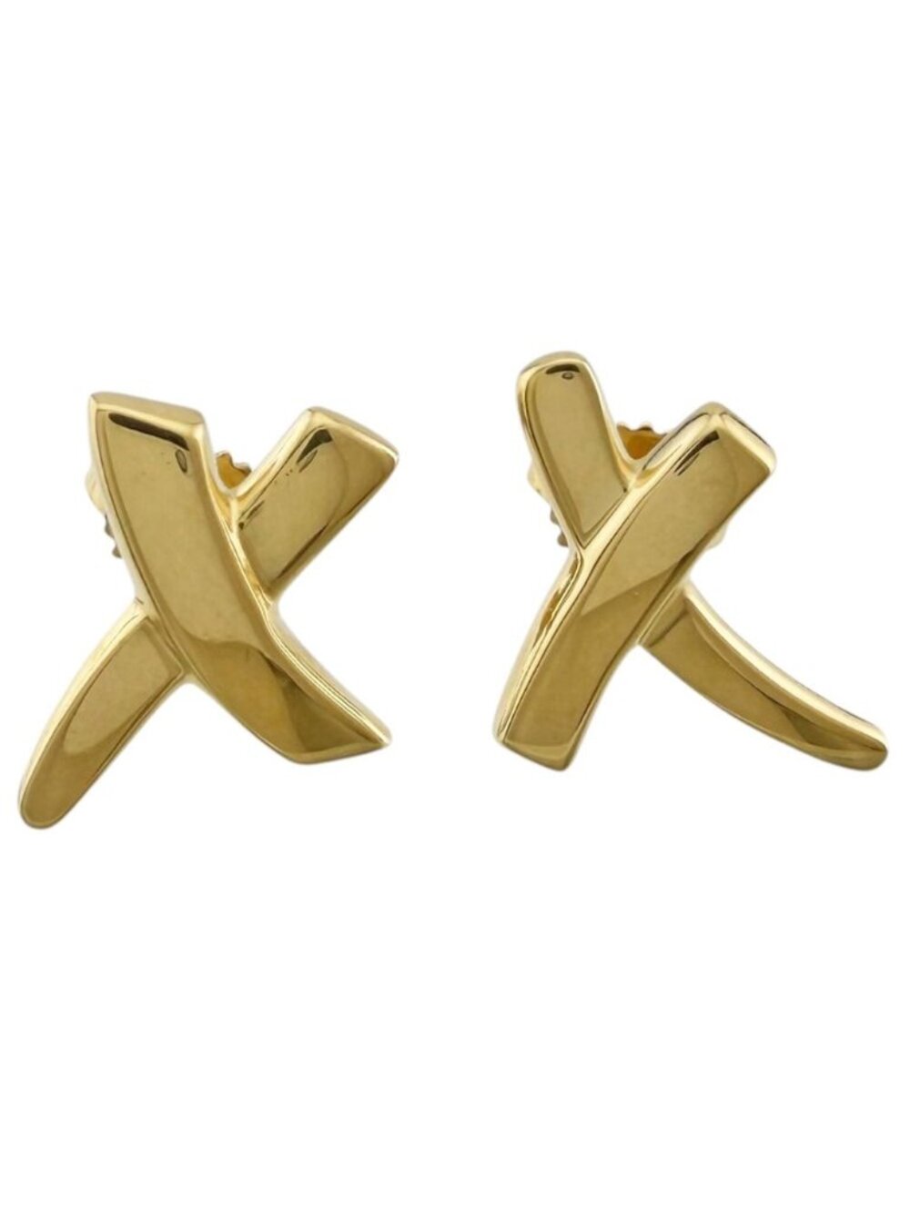 Tiffany & Co Graffiti Kiss Earrings 18k Yellow Gold
